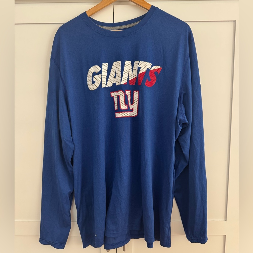 Nike NFL Blue Giants Long Sleeve Tee Mens size XXL